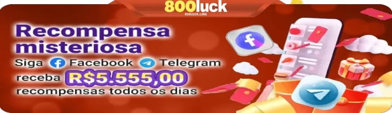 800luck Promoções com bônus exclusivos e rodadas grátis